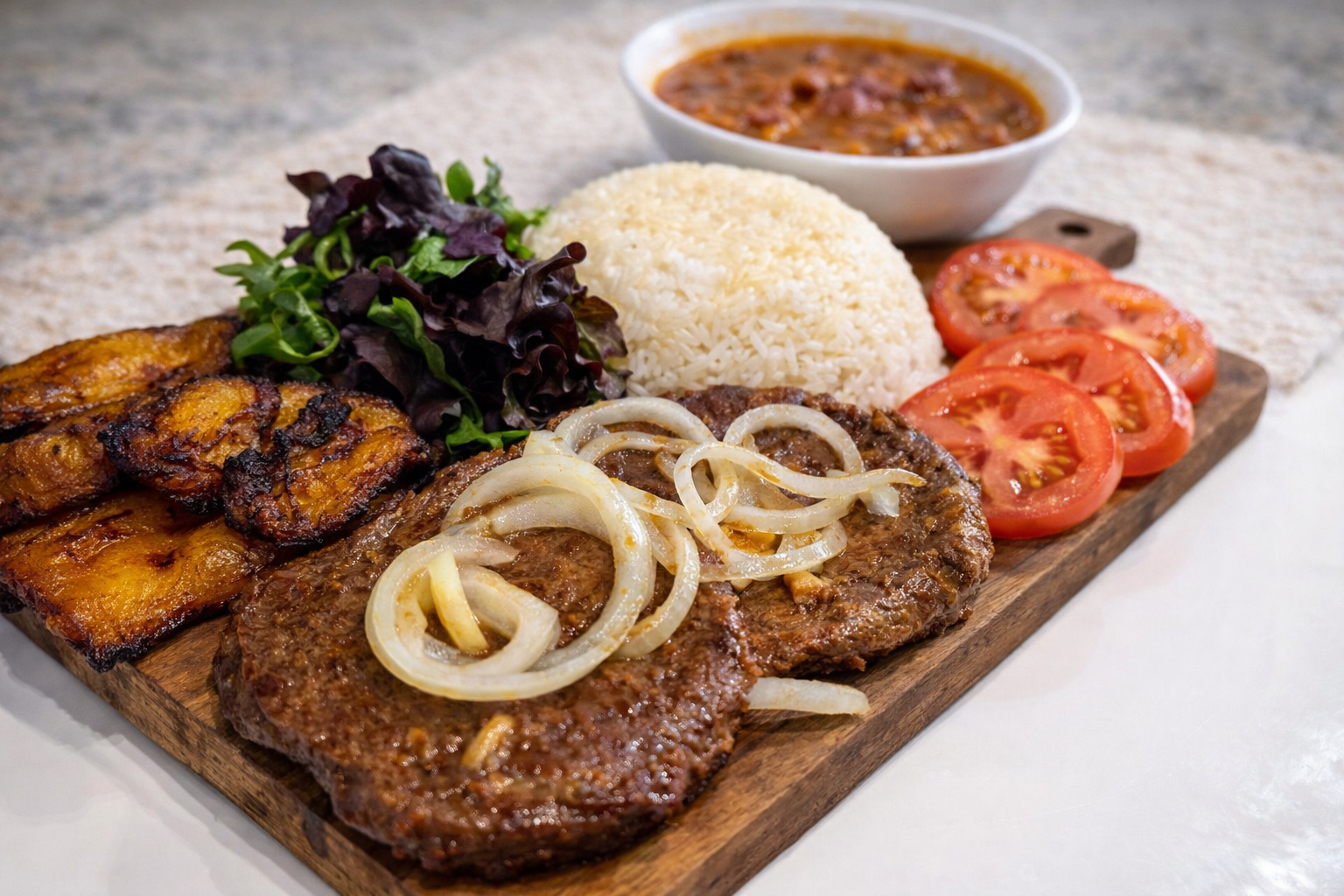 Cuban Grilled Steak Platter