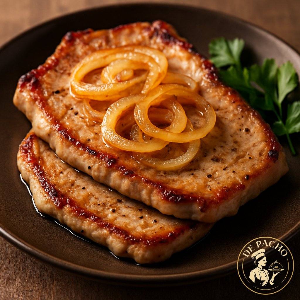 Pork Steak with Caramelized Onions